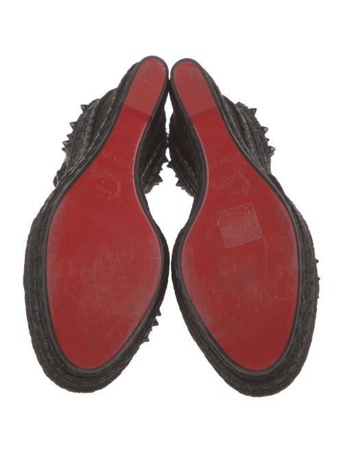 Christian Louboutin Spike Accents Suede Espadrilles
