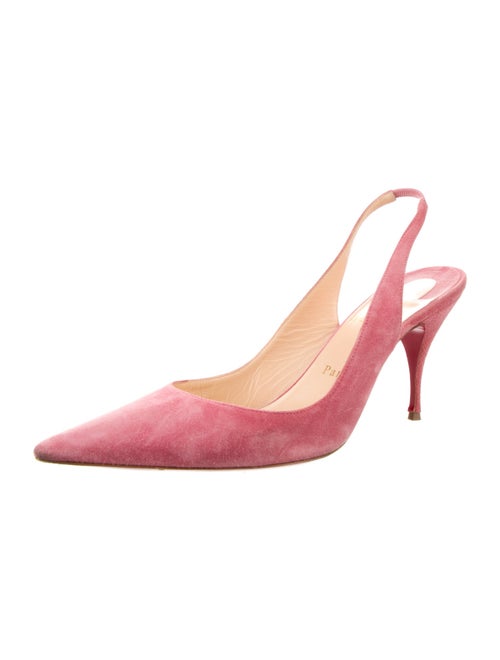 Christian Louboutin Suede Slingback Pumps