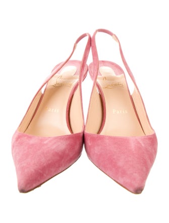 Christian Louboutin Suede Slingback Pumps