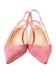 Christian Louboutin Suede Slingback Pumps