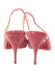 Christian Louboutin Suede Slingback Pumps