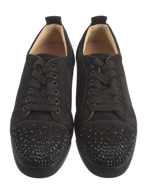 Christian Louboutin Spike Accents Suede Sneakers