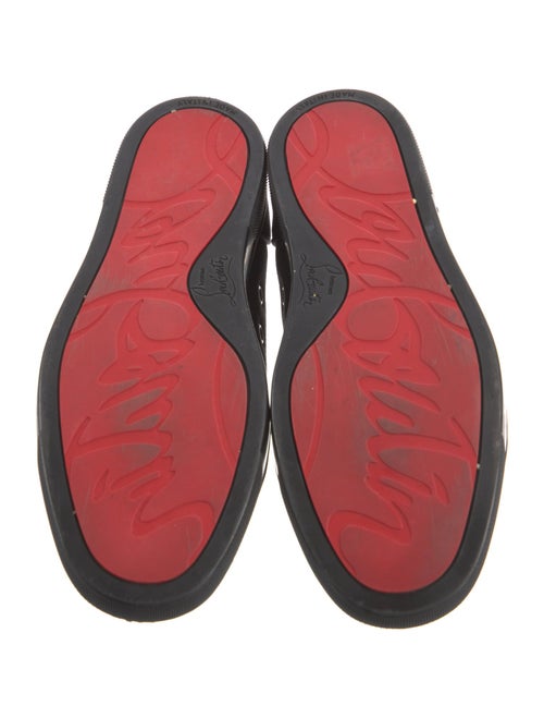 Christian Louboutin Spike Accents Suede Sneakers
