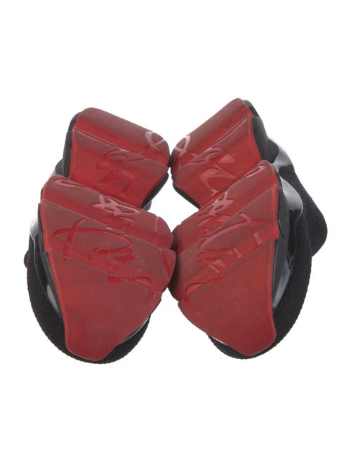 Christian Louboutin Embroidered Accent Sock Sneakers