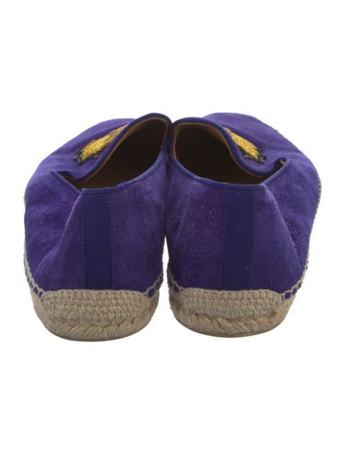 Christian Louboutin Suede Embroidered Accent Espadrilles
