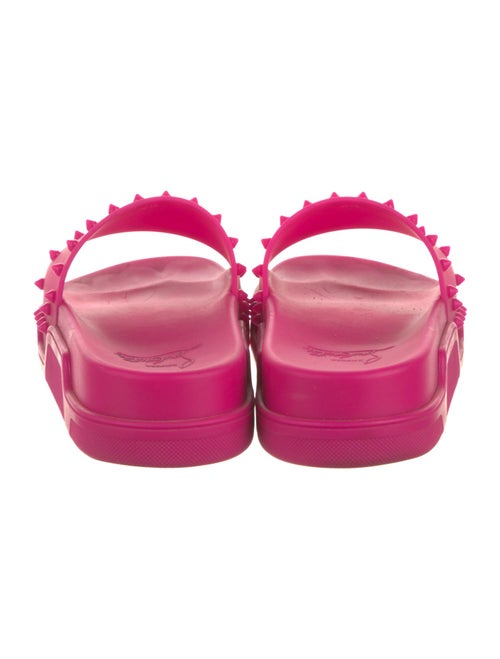 Christian Louboutin Spike Accents Rubber Slides