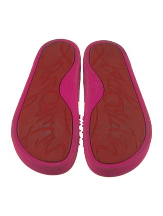 Christian Louboutin Spike Accents Rubber Slides