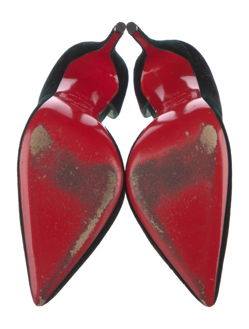 Christian Louboutin Velvet Grosgrain Trim D'Orsay Pumps