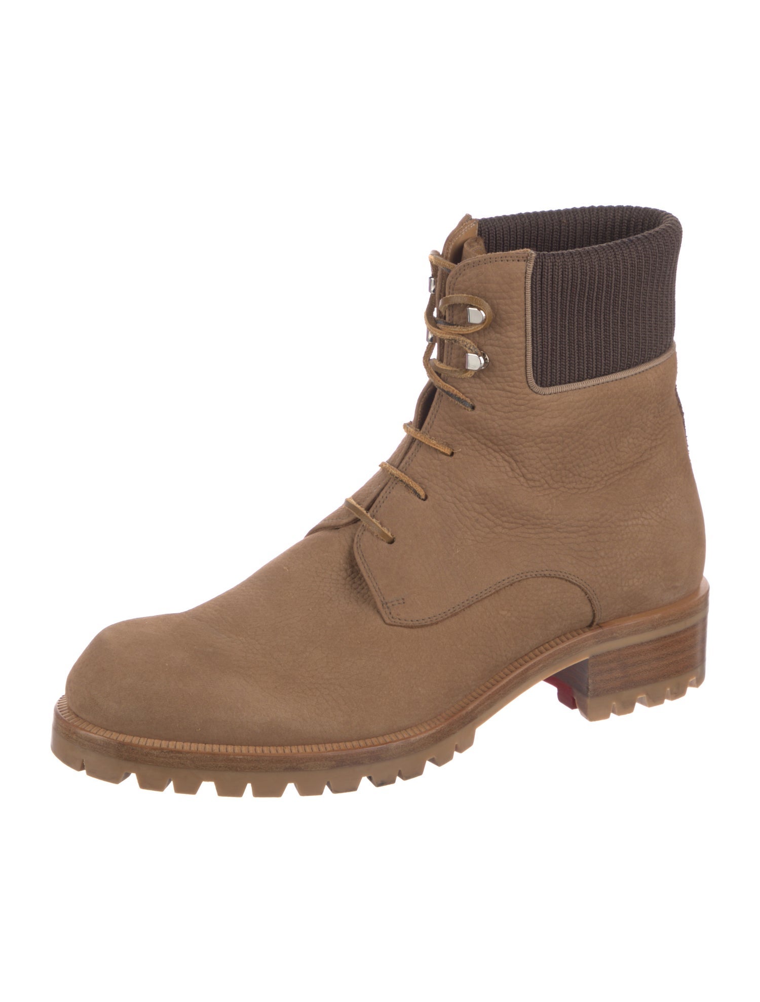 Christian Louboutin Leather Combat Boots