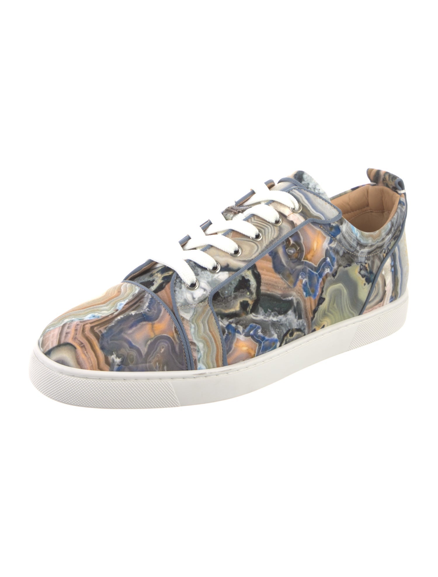 Christian Louboutin Patent Leather Printed Sneakers
