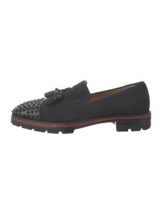 Christian Louboutin Spike Accents Tassel Accents Loafers