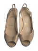 Christian Louboutin Patent Leather Slingback Sandals