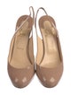 Christian Louboutin Patent Leather Slingback Pumps