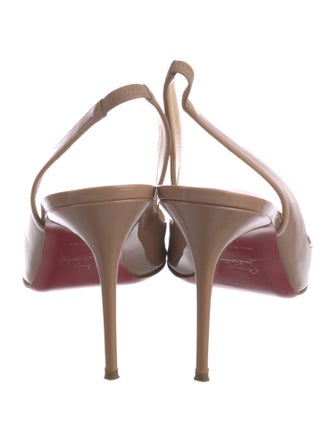 Christian Louboutin Patent Leather Slingback Pumps