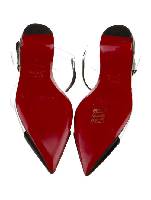 Christian Louboutin Spike Accents Leather Flats
