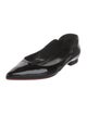 Christian Louboutin Patent Leather Scalloped Accent Ballet Flats