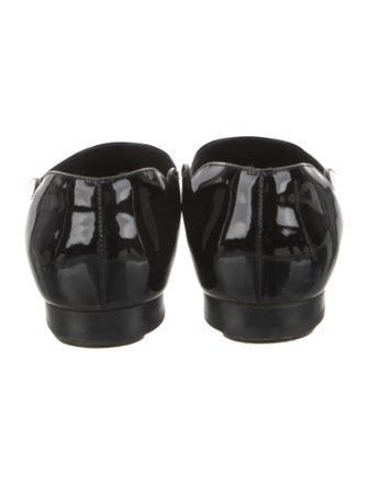 Christian Louboutin Patent Leather Scalloped Accent Ballet Flats