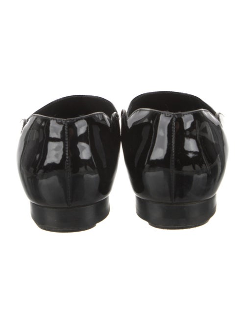 Christian Louboutin Patent Leather Scalloped Accent Ballet Flats