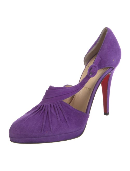 Christian Louboutin Suede D'Orsay Pumps