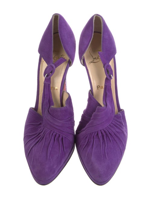 Christian Louboutin Suede D'Orsay Pumps