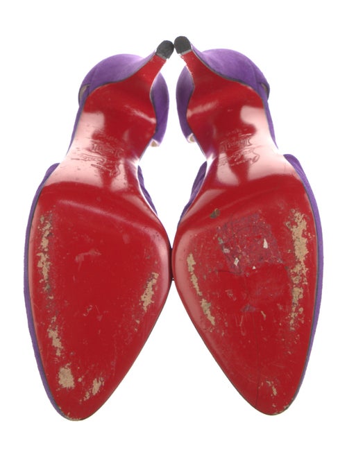 Christian Louboutin Suede D'Orsay Pumps