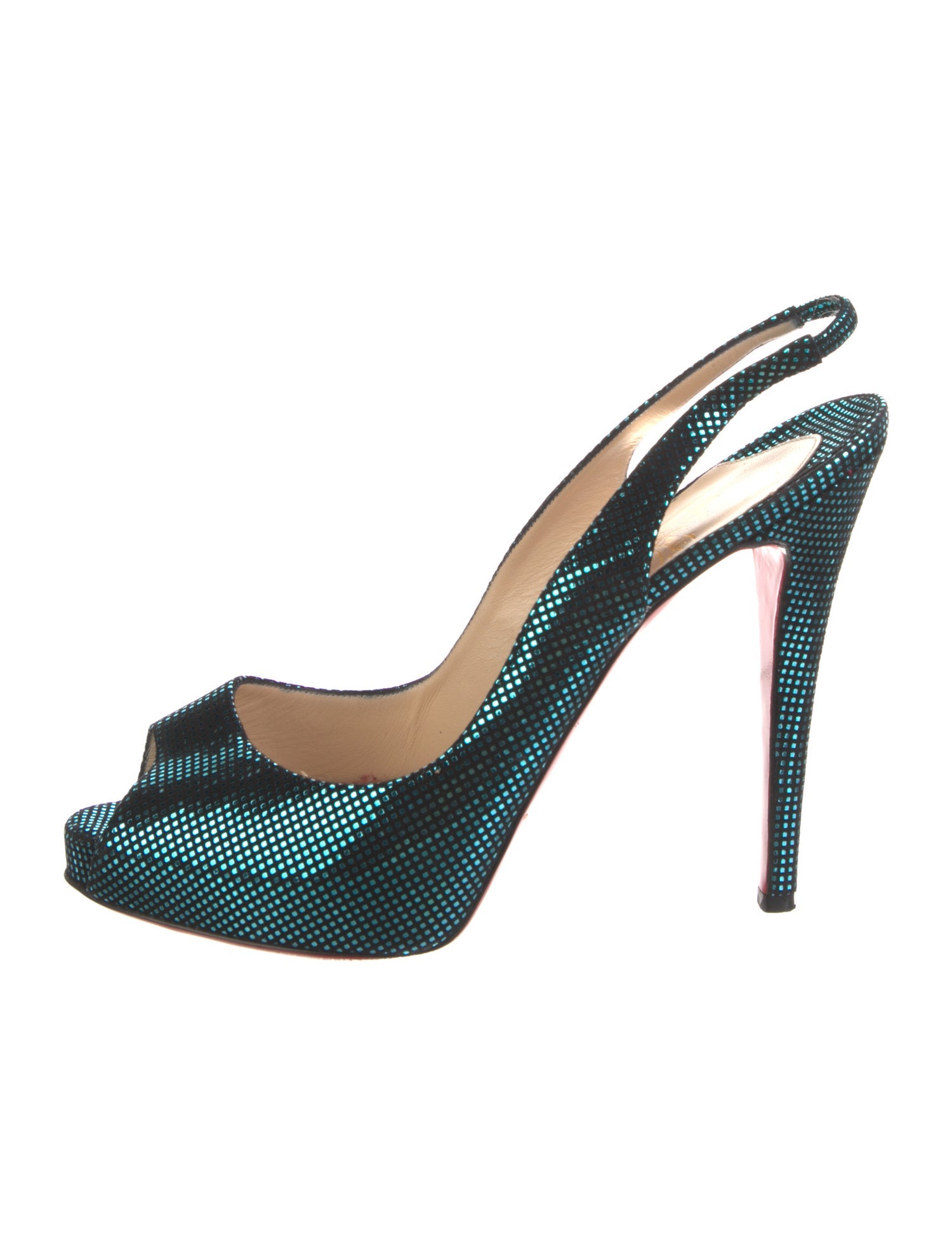 Christian Louboutin Suede Slingback Pumps