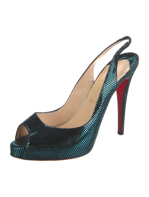 Christian Louboutin Suede Slingback Pumps