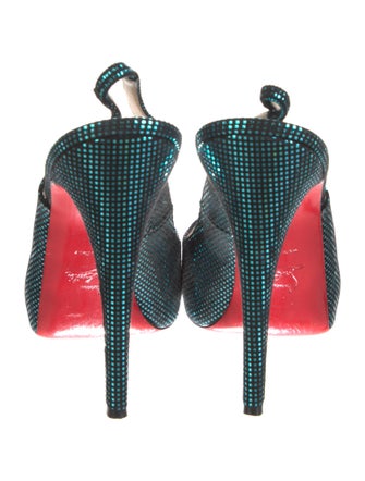 Christian Louboutin Suede Slingback Pumps