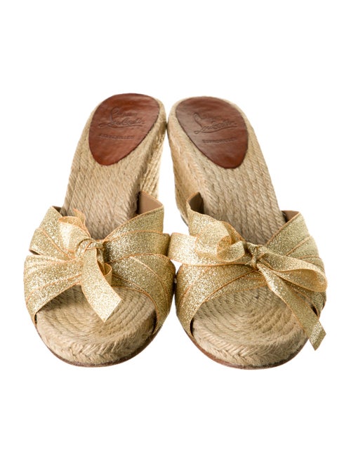Christian Louboutin Glitter Accents Espadrilles