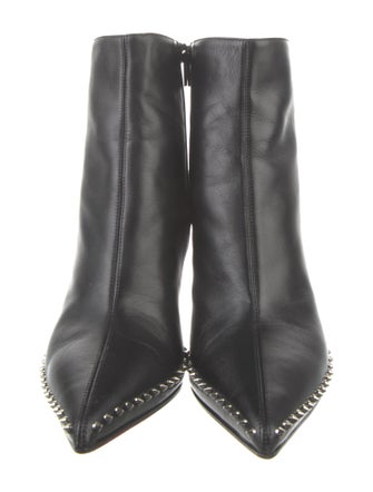 Christian Louboutin Spike Accents Leather Boots