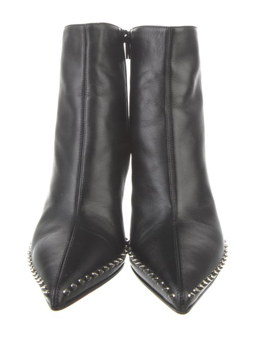 Christian Louboutin Spike Accents Leather Boots