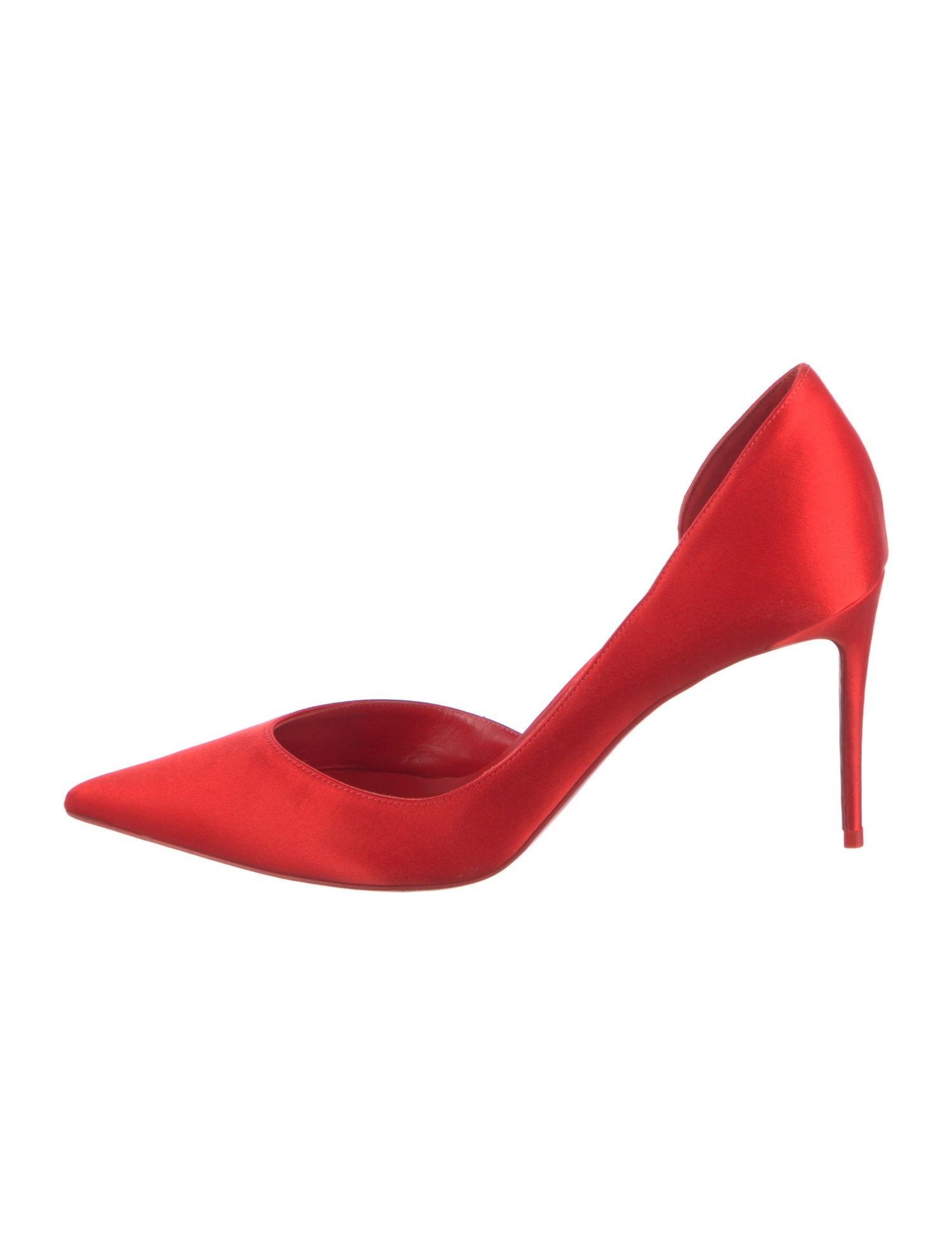 Christian Louboutin Satin D'Orsay Pumps