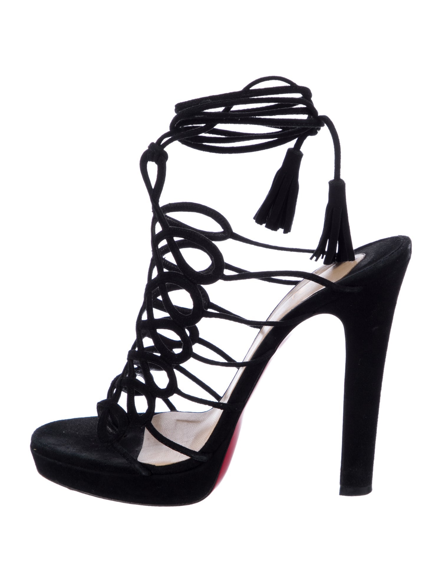 Christian Louboutin Suede Gladiator Sandals