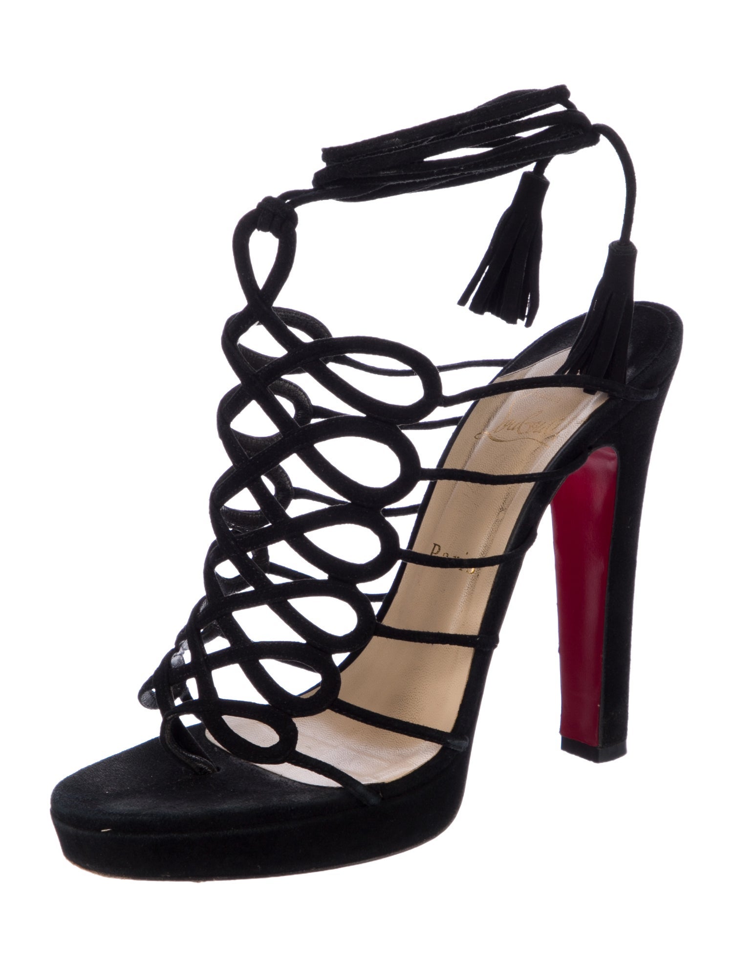 Christian Louboutin Suede Gladiator Sandals