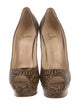 Christian Louboutin Leather Printed Pumps