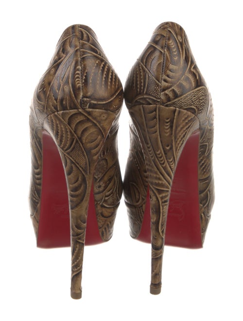 Christian Louboutin Leather Printed Pumps