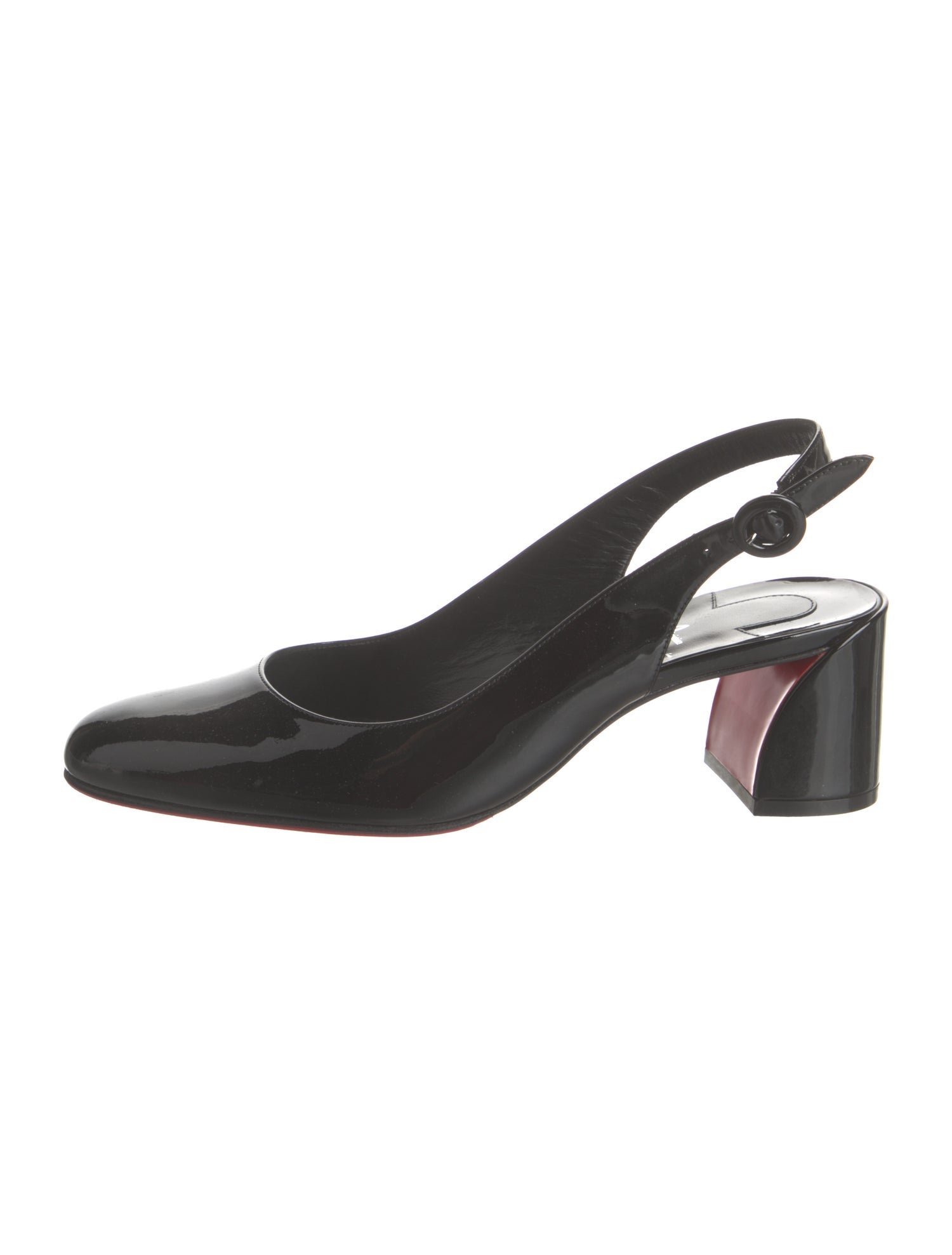 Christian Louboutin Patent Leather Slingback Pumps