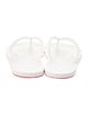 Christian Louboutin Spike Accents Rubber Flip Flops