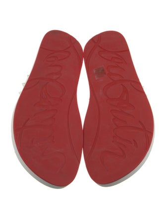 Christian Louboutin Spike Accents Rubber Flip Flops