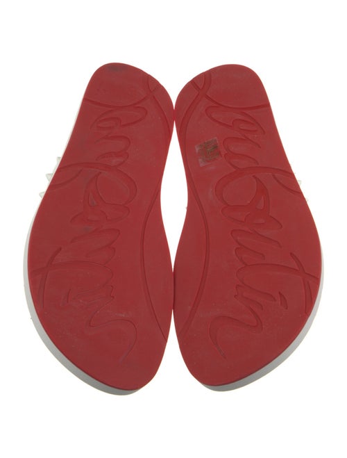 Christian Louboutin Spike Accents Rubber Flip Flops