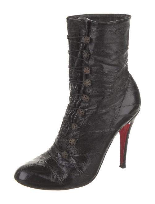 Christian Louboutin Leather Lace-Up Boots