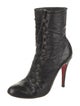Christian Louboutin Leather Lace-Up Boots