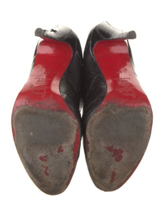 Christian Louboutin Leather Lace-Up Boots