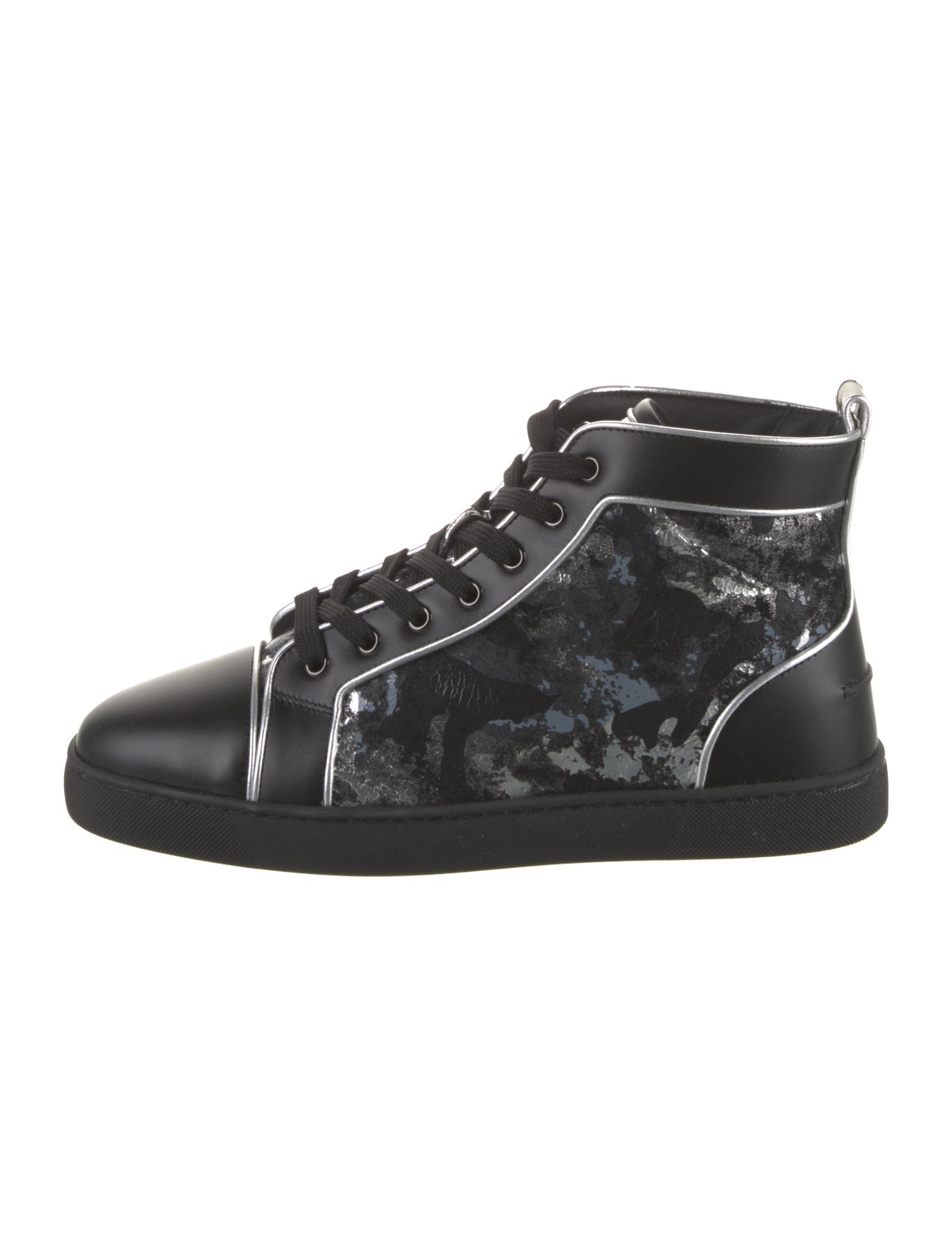 Christian Louboutin Leather Printed Sneakers