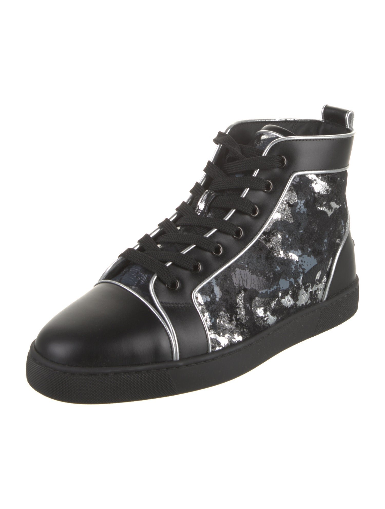 Christian Louboutin Leather Printed Sneakers
