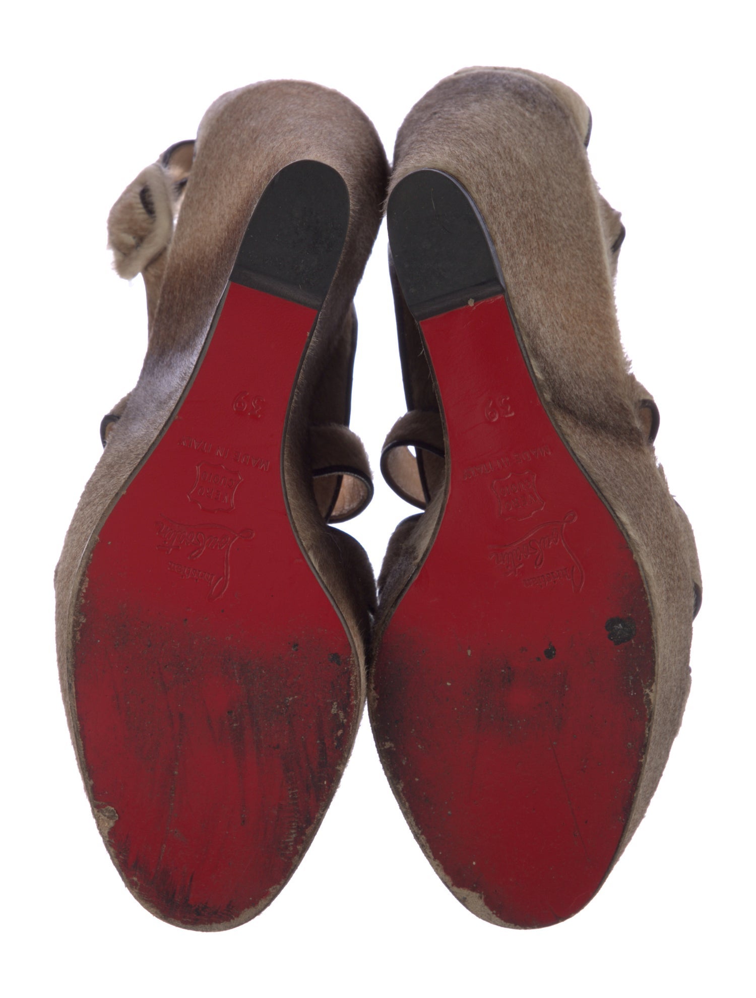 Christian Louboutin Ponyhair Sandals