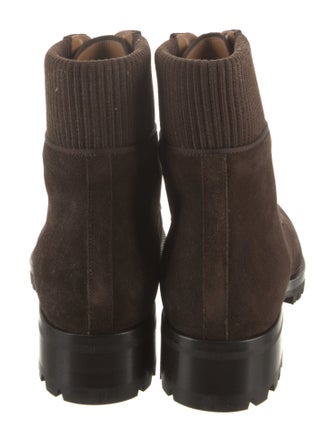 Christian Louboutin Suede Combat Boots