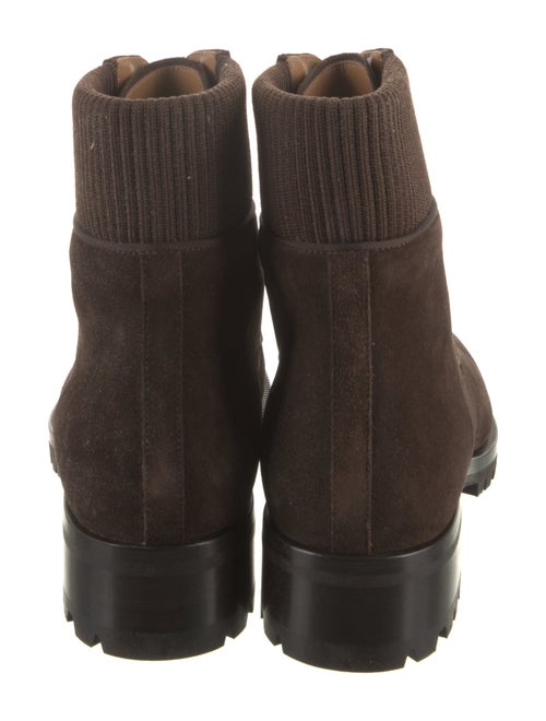 Christian Louboutin Suede Combat Boots