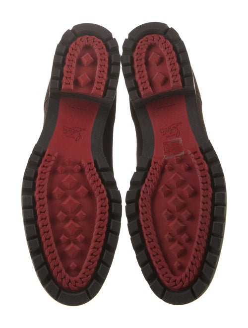 Christian Louboutin Suede Combat Boots