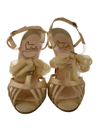 Christian Louboutin Satin Sandals